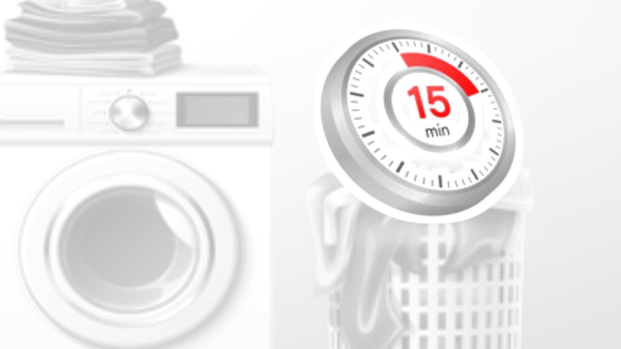 Programa de lavado de 15 minutos