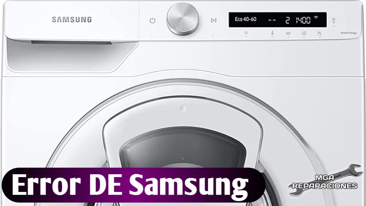 Traición Extensamente palo Error DE o DC lavadora Samsung ¿Cómo solucionarlo?