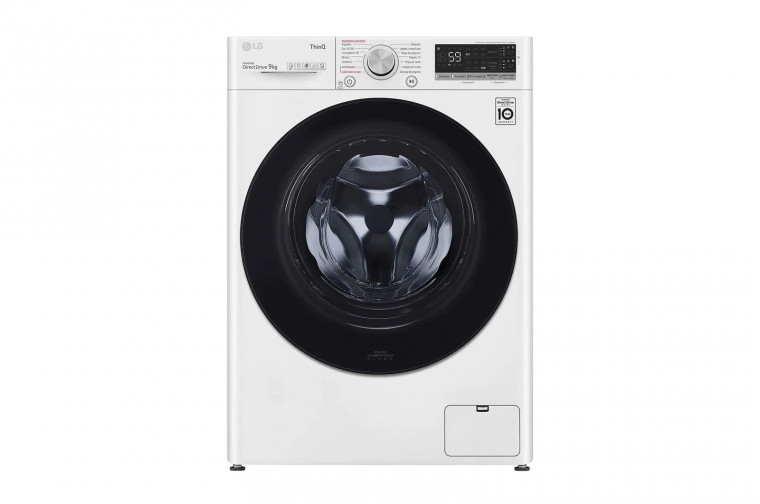 lavadora con inteligencia artificial LG F4WV509SMAW